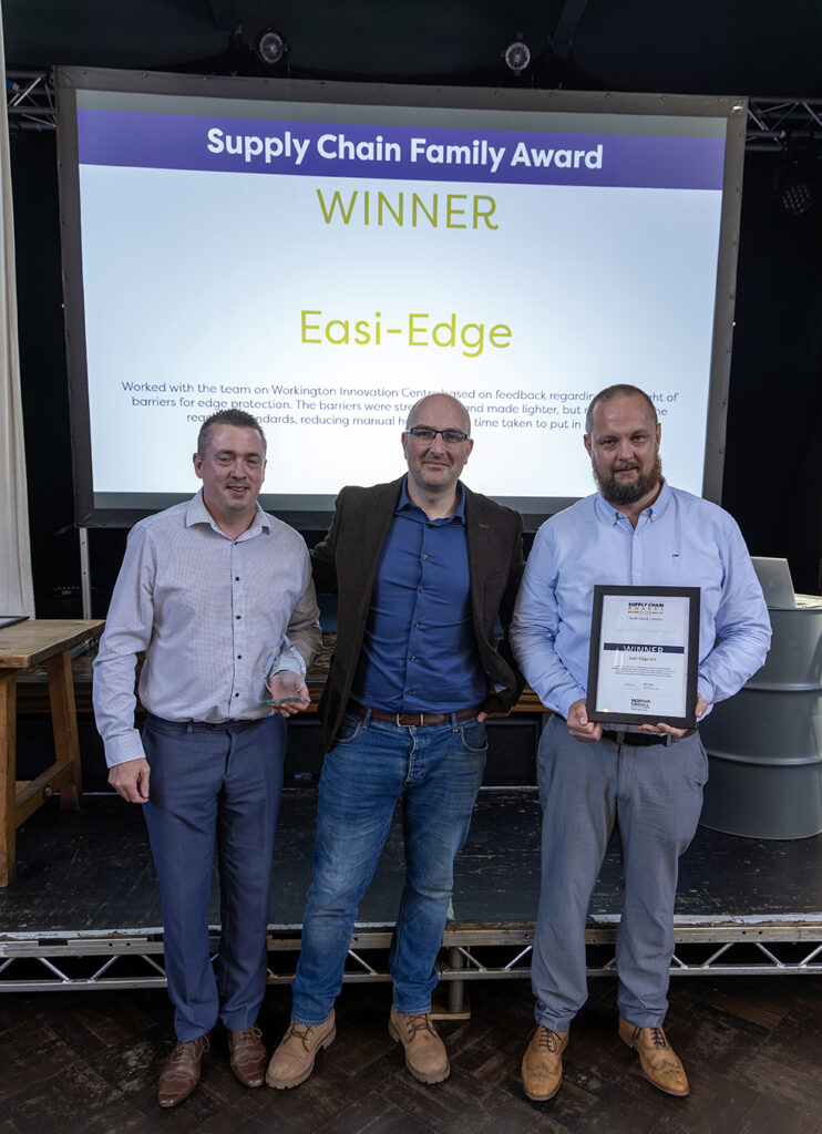 EE Wins at Morgan Sindall Supply Chain Awards - award winner EE