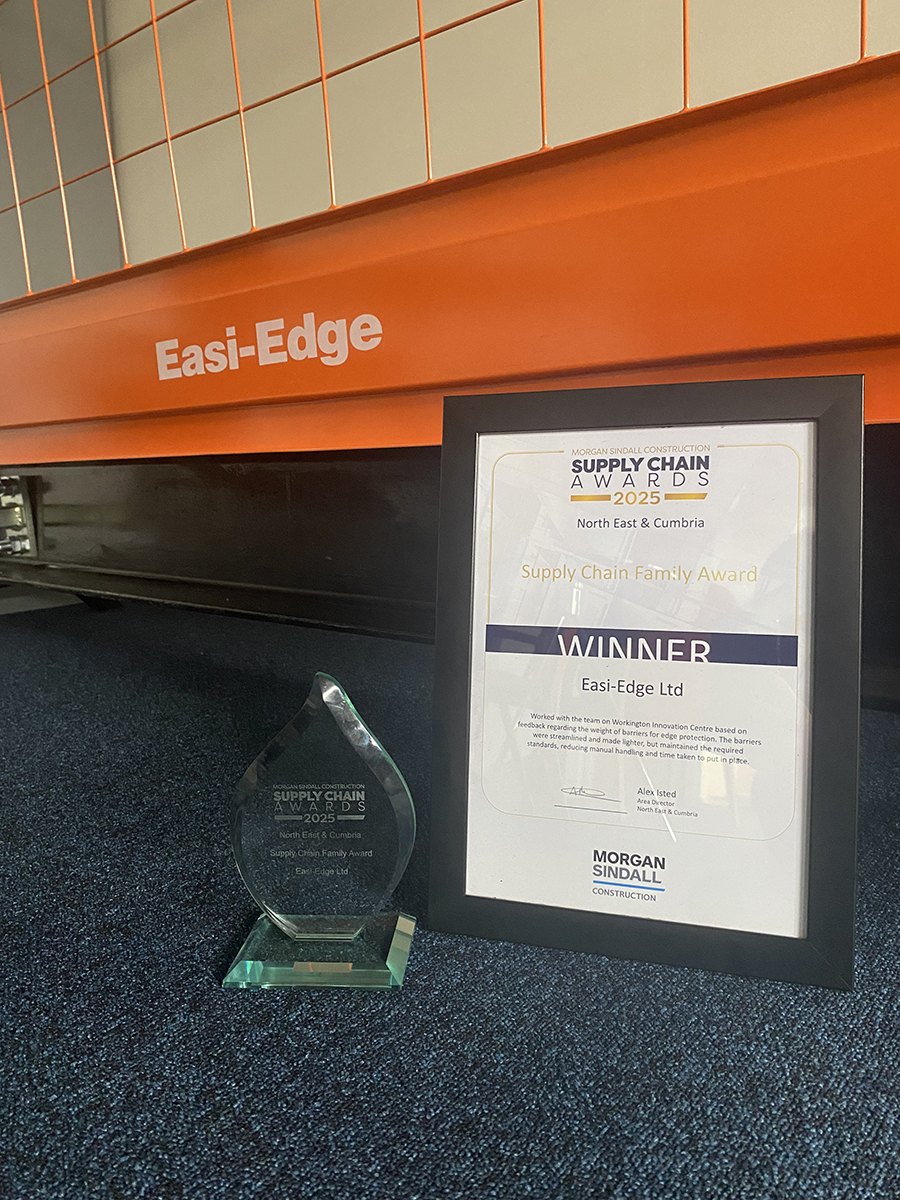 Morgan Sindall Supply Chain Awards - winner 2025 for Easi Edge