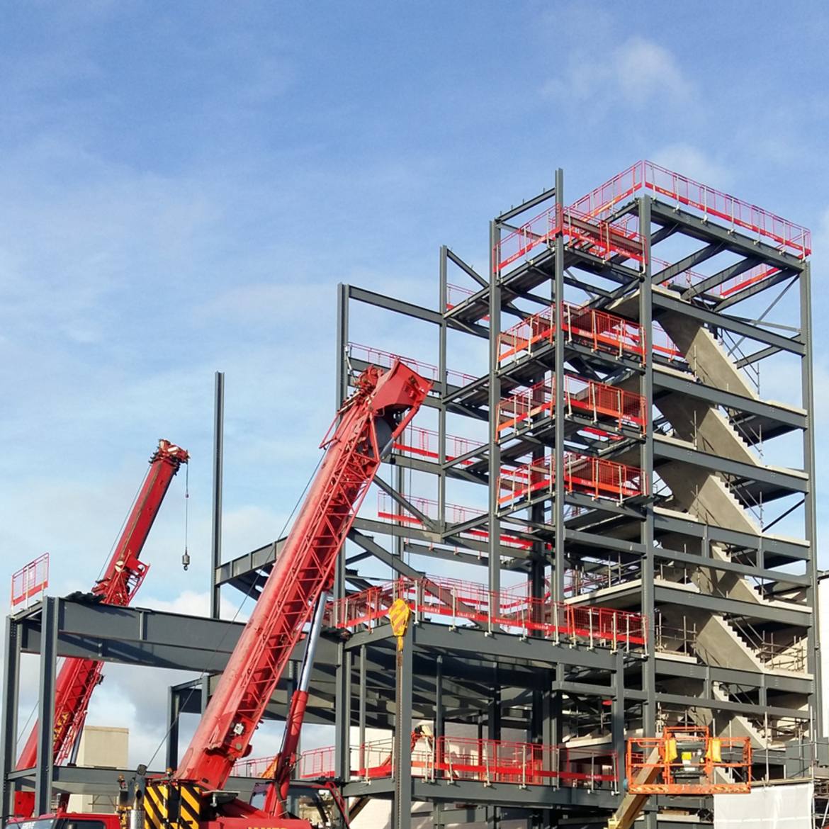 Time Square Warrington - Easi Edge - edge protection barriers